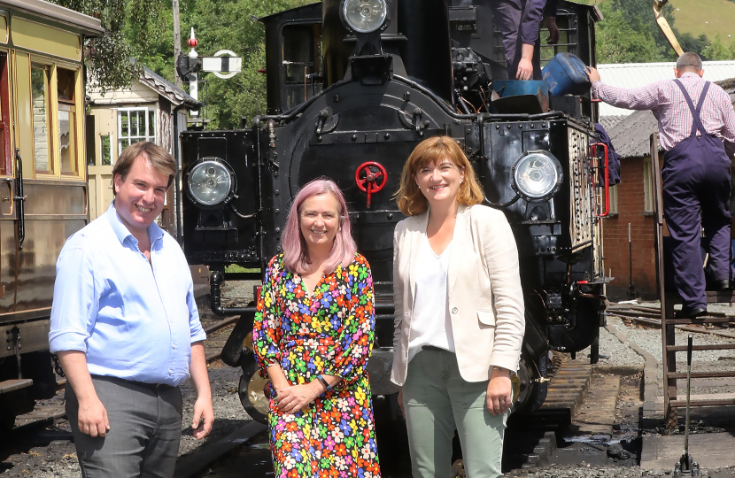 Craig at the Welshpool and Llanfair Light Railway