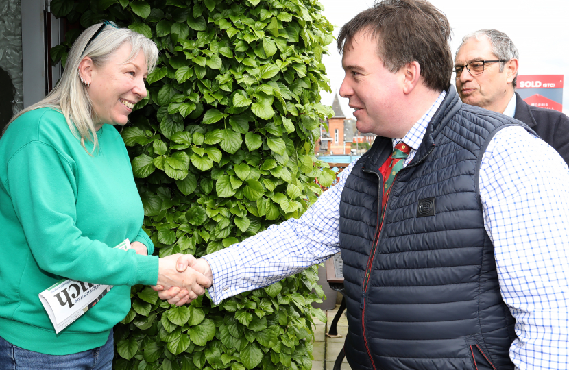 Craig meeting constituents on the doorstep